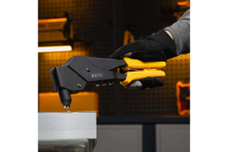 Заклепочник Denzel ручной, 285 мм, поворотный, 0-360, заклепки 2,4-3,2-4,0-4,8 мм 40442