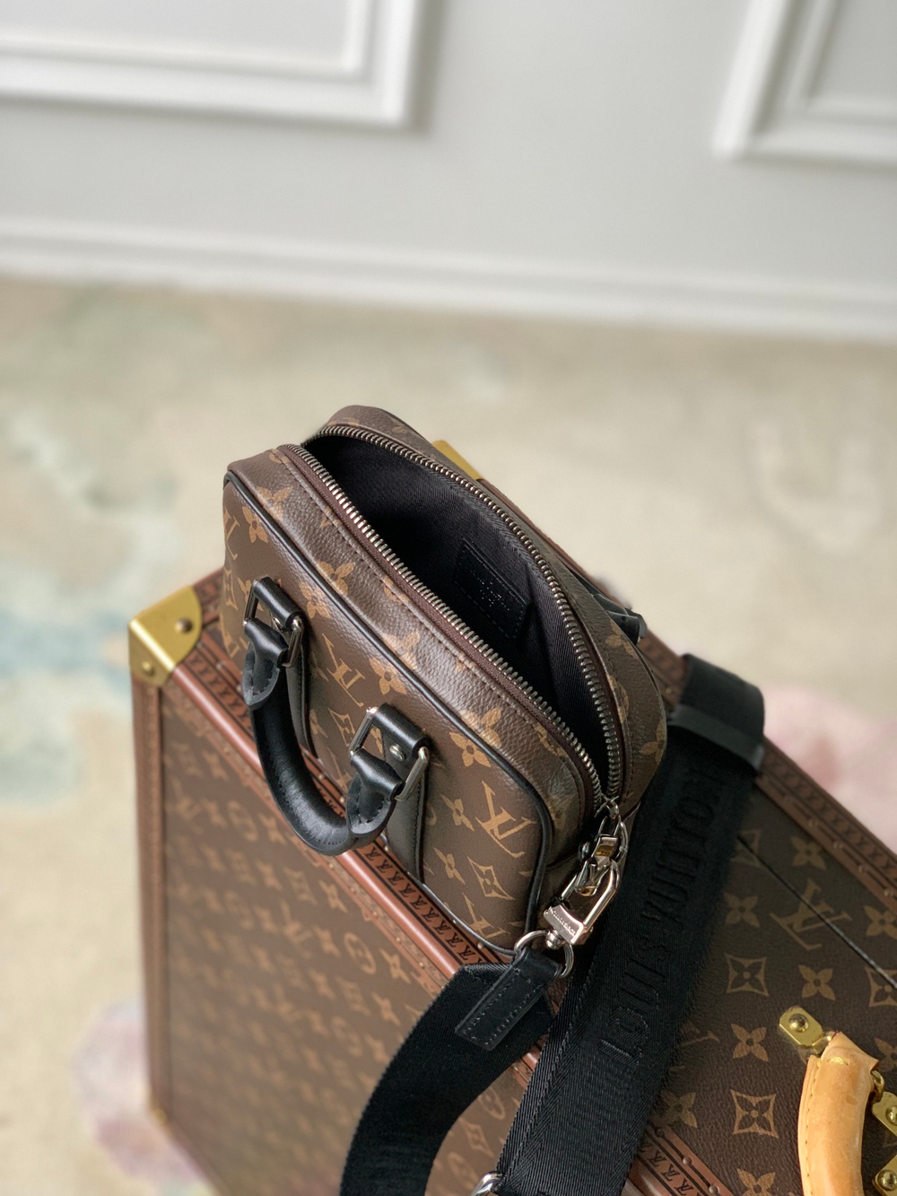 Louis Vuitton Nano Porte Documents Voyage Bag