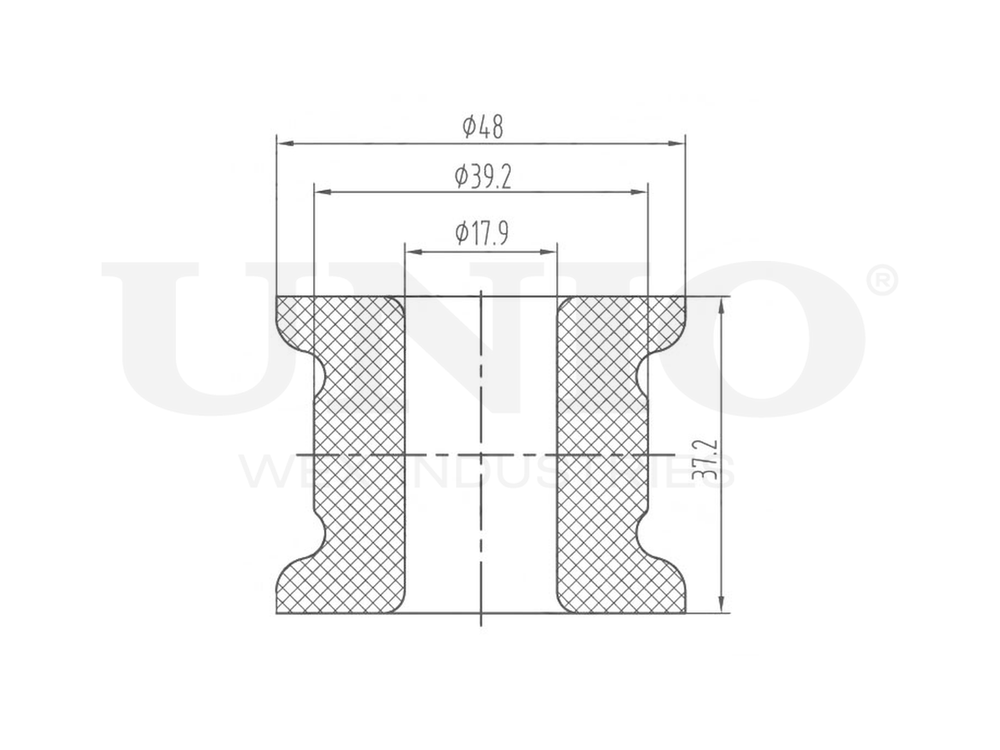 Втулка переднего стабилизатора UNIO RMP-10198