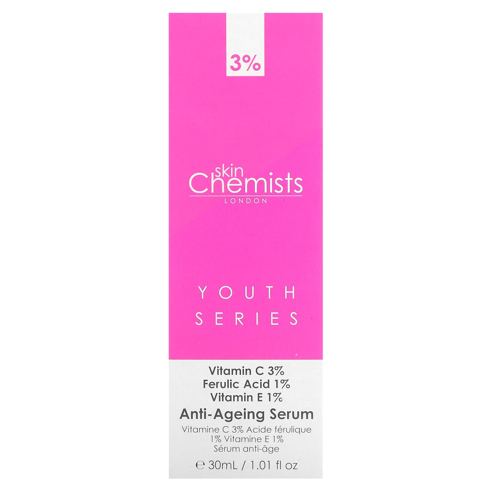 skinChemists, Youth Series, антивозрастная сыворотка, 30 мл (1,01 жидк. унц.)