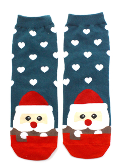 Носки НГ р.35-40 "Happy NY" Дедушка с сердечками