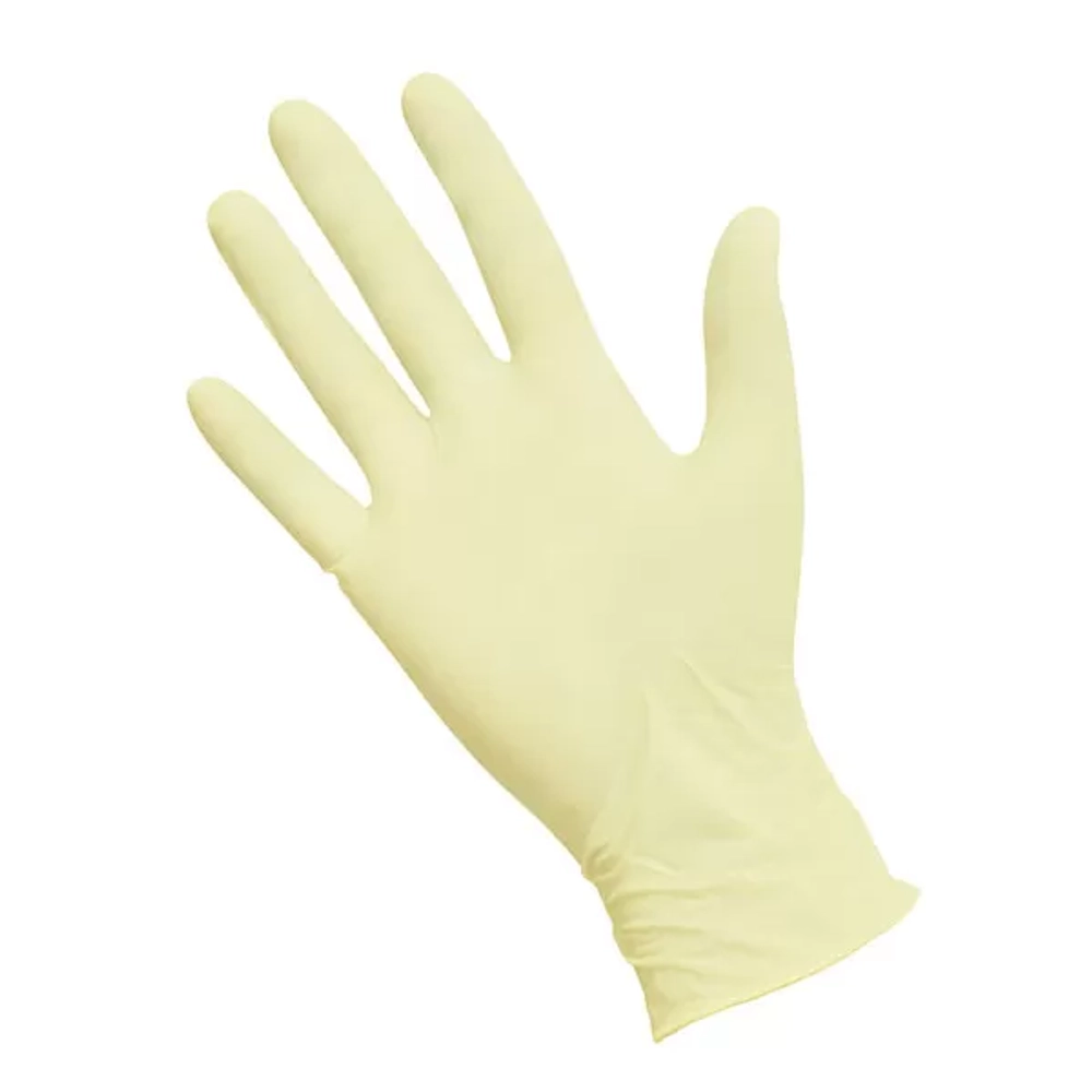 Перчатки латексные смотровые нестерильные неопудренные текстурированные хлорированные DeMAX 1 размер L 50 пар