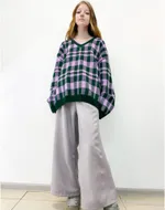 Свитер БИЧ Шашки Зеленый