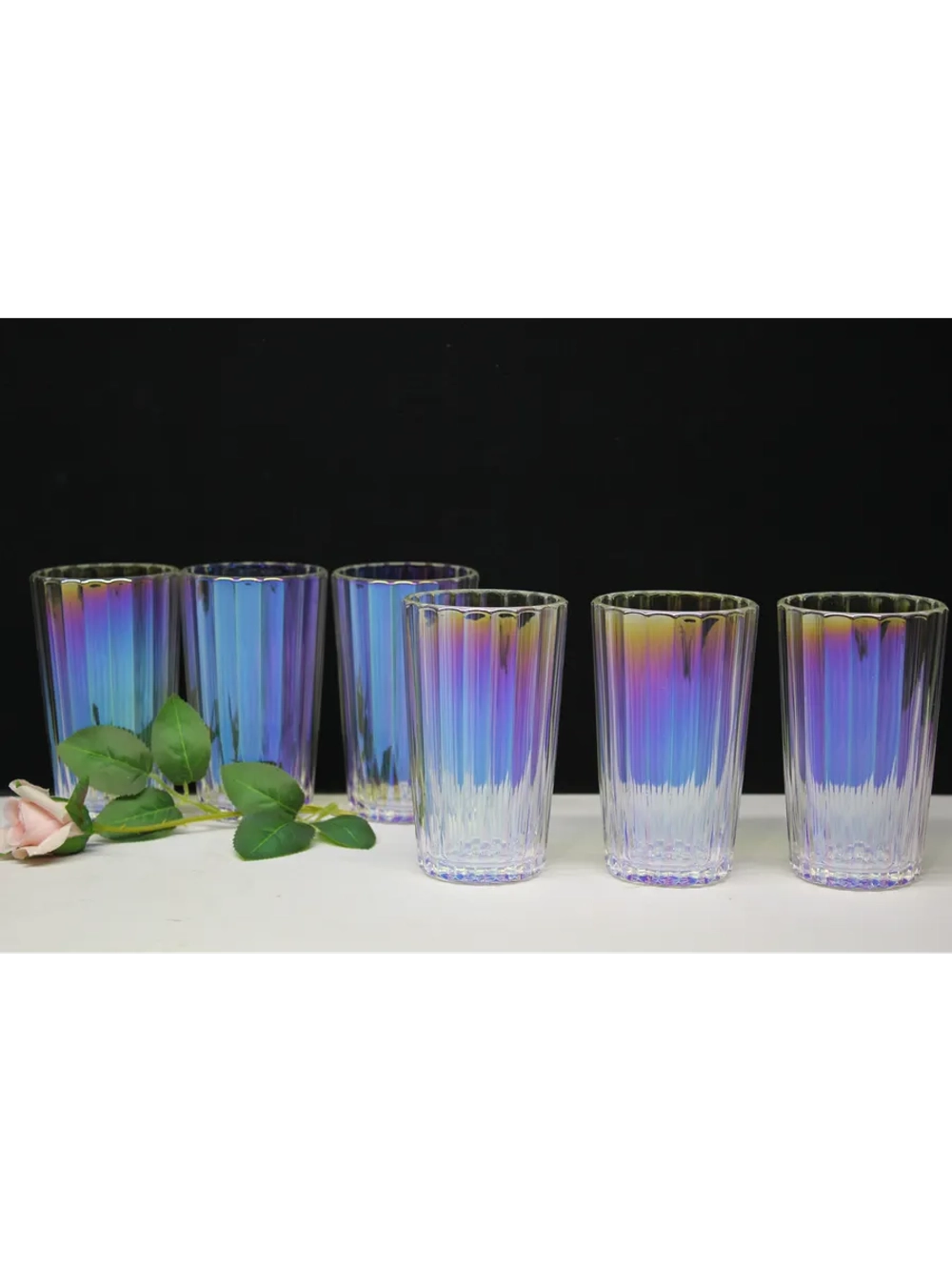 Стакан для напитков сока и воды высокие