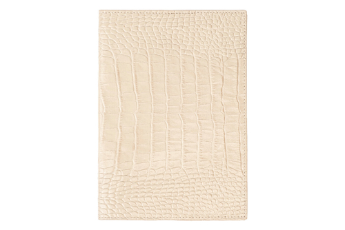 Notebook DAILY genuine leather cream color