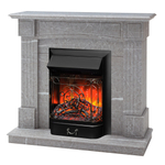 Каминокомплект Real Flame Andrea STD GR с очагом Majestic Lux Black (без пульта)