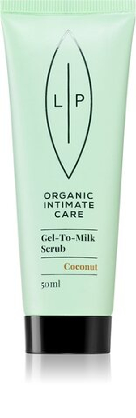 Lip Intimate Care Organic Intimate Care Gel To Milk Scrub - нежный отшелушивающий скраб с кокосом /   50  ml  / GTIN 7350052240088