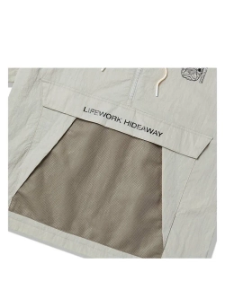 Куртка анорак нейлоновая с коротким рукавом и капюшоном