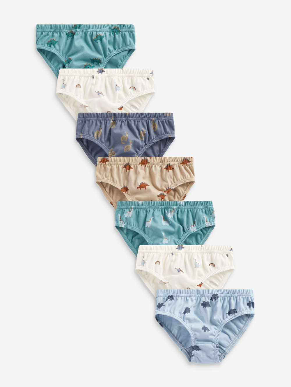 Трусы для мальчика Next D58-267, 7 шт., Бежевый, Синий, Белый