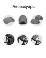 Коляска с выдвижной ручкой Luxmom 770, автолюлька /коричневый/золотая рама