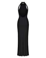 Платье ESSENTIAL с открытой спиной, чёрный