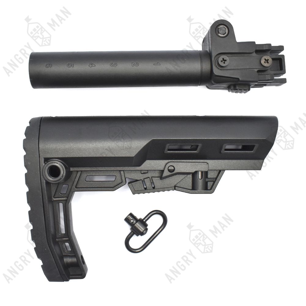 Комплект: Складной приклад на АКМ/АК74, Alpha без подщечника, K.Arma