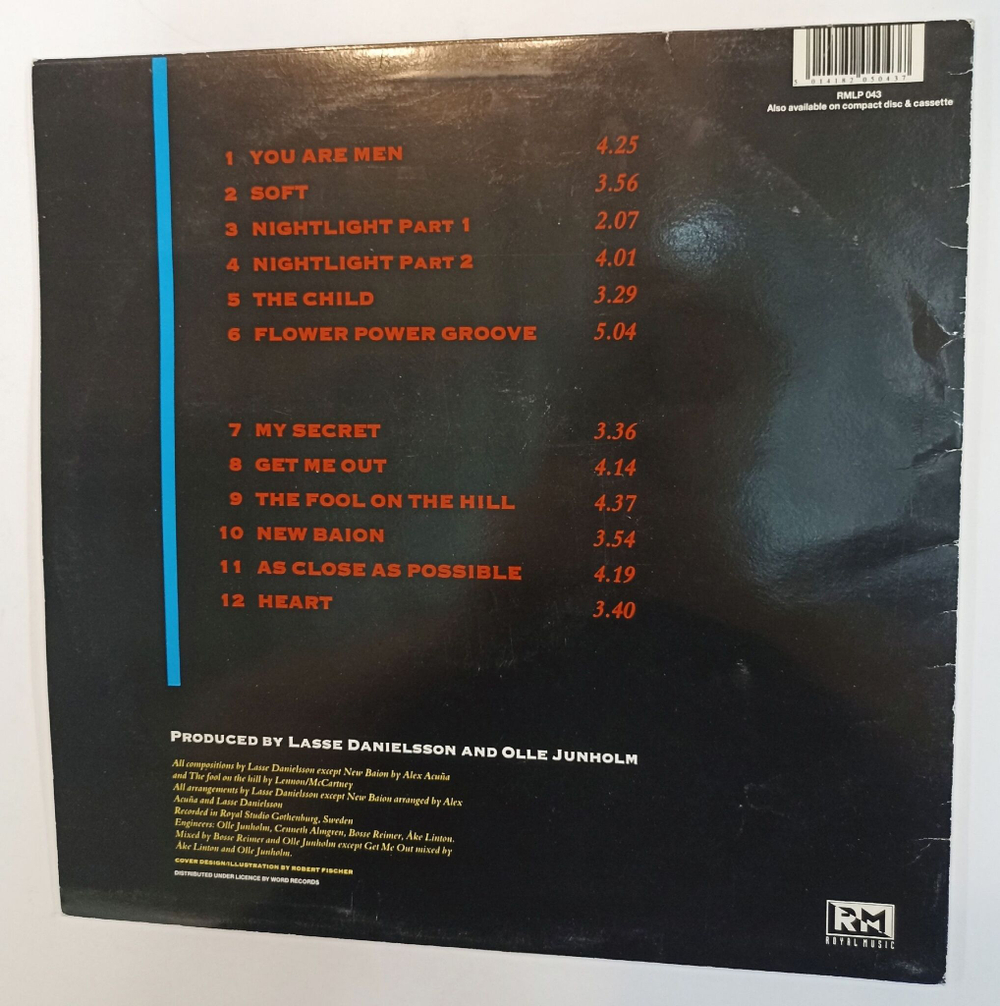 Винтажная виниловая пластинка LP Tia Dia Nightlight (Швеция 1990)