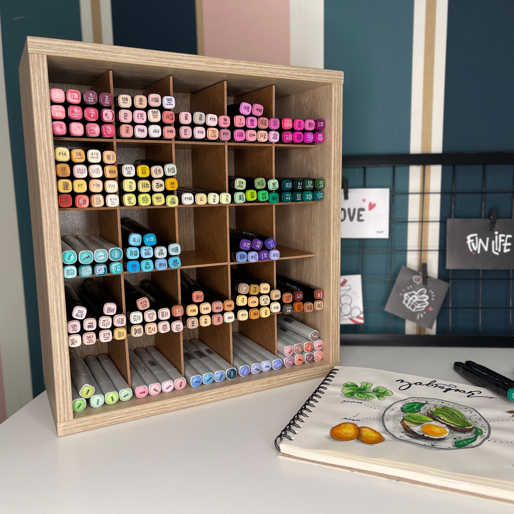 D-Box Органайзер для маркеров 5х5, H3131 ST12 Дуб Давос натуральный