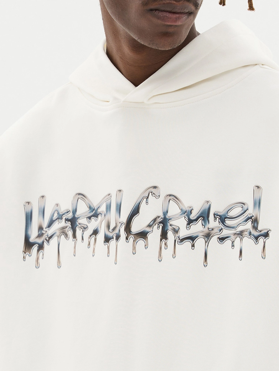 Худи HARSHandCRUEL "Liquid Metal" Oversized Hoodie