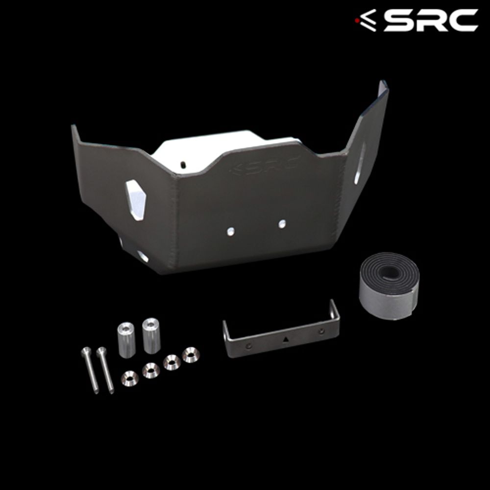 Skid Plate for Honda CRF300L (2021-2024). Aluminium, SRC SLV