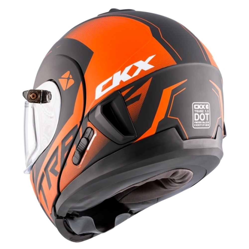 Шлем CKX TRANZ 1,5 Ams DL+EDL Caliber Matt orange S