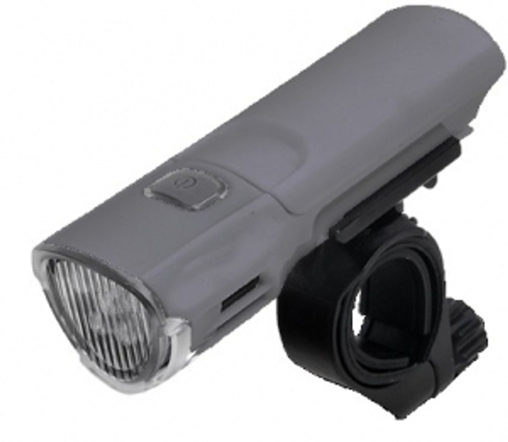 Фара передняя (5 диодов, 120lumens, 3 реж. работы, с батарейками) серая, Vinca Sport VL 225