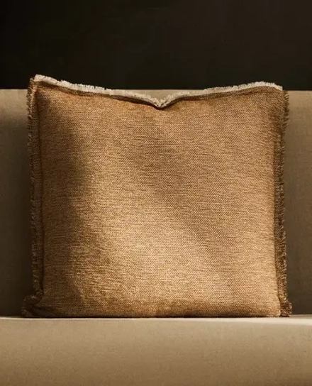 ZARA HOME НАВОЛОЧКА ДЛЯ ДЕКОРАТИВНОЙ ПОДУШКИ, ЖЕЛТО-КОРИЧНЕВЫЙ