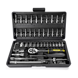 Набор инструментов 46пр. 1/4''(6гр.) (4-14мм) WMC TOOLS WMC-2462-5(New)