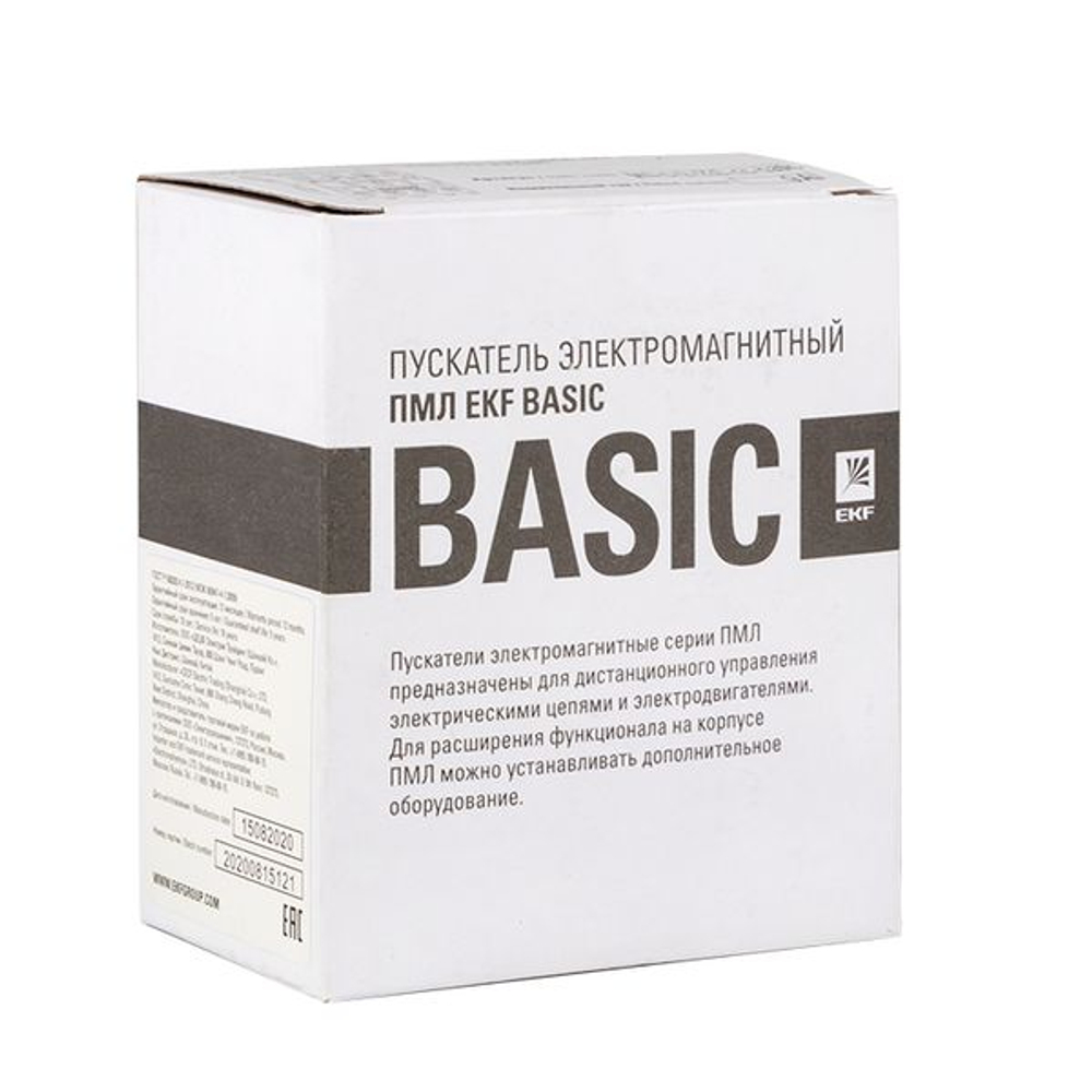 Пускатель электромагнитный серии ПМЛ-1161М 12А 400В EKF Basic