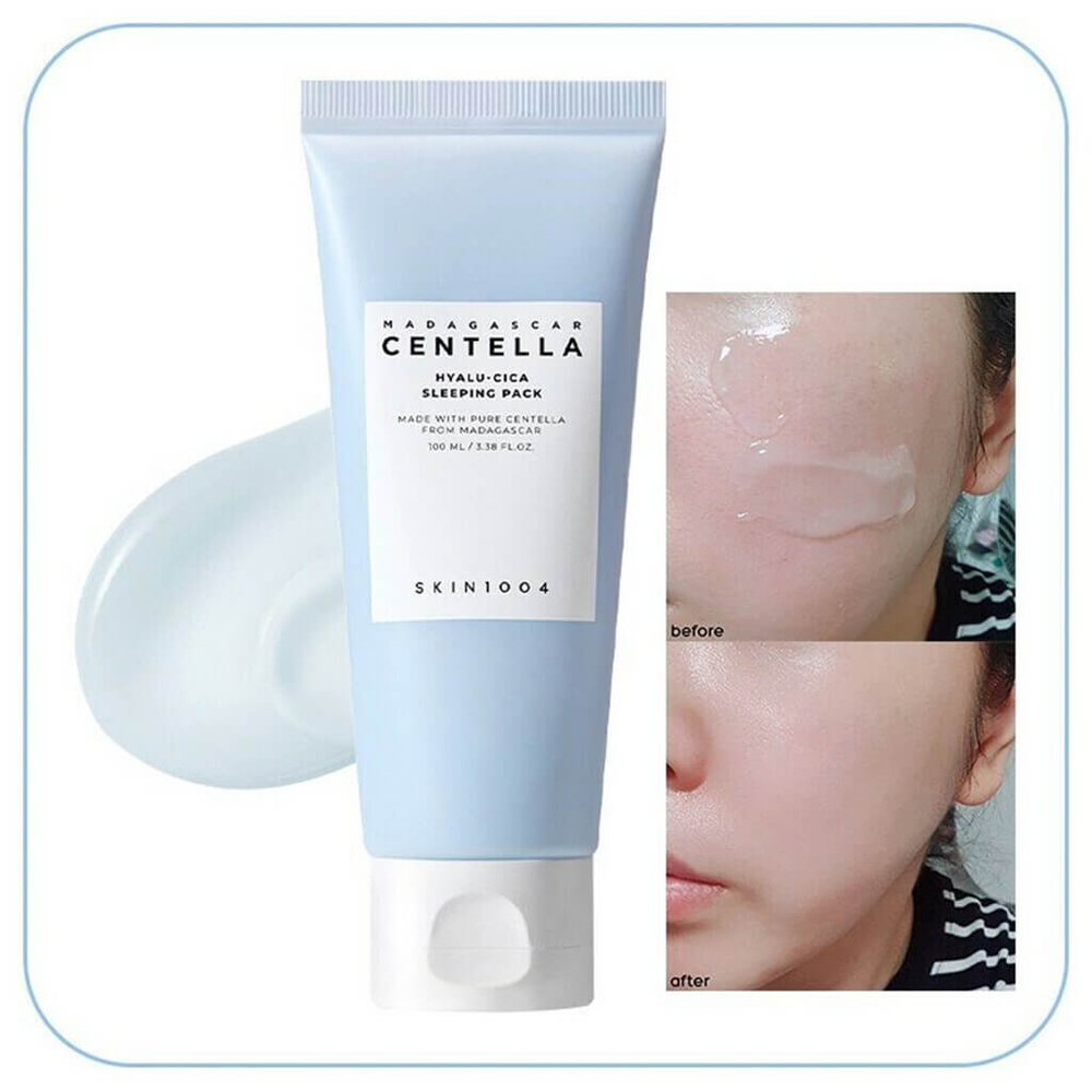 Увлажняющая ночная маска с центеллой SKIN1004 Madagascar Centella Hyalu-Cica Sleeping Pack, 100 мл