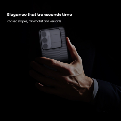 Чехол прозрачный тонированный от Nillkin для Samsung Galaxy S25 FE, серия CamShield Pro Case (сдвижная шторка для камеры)