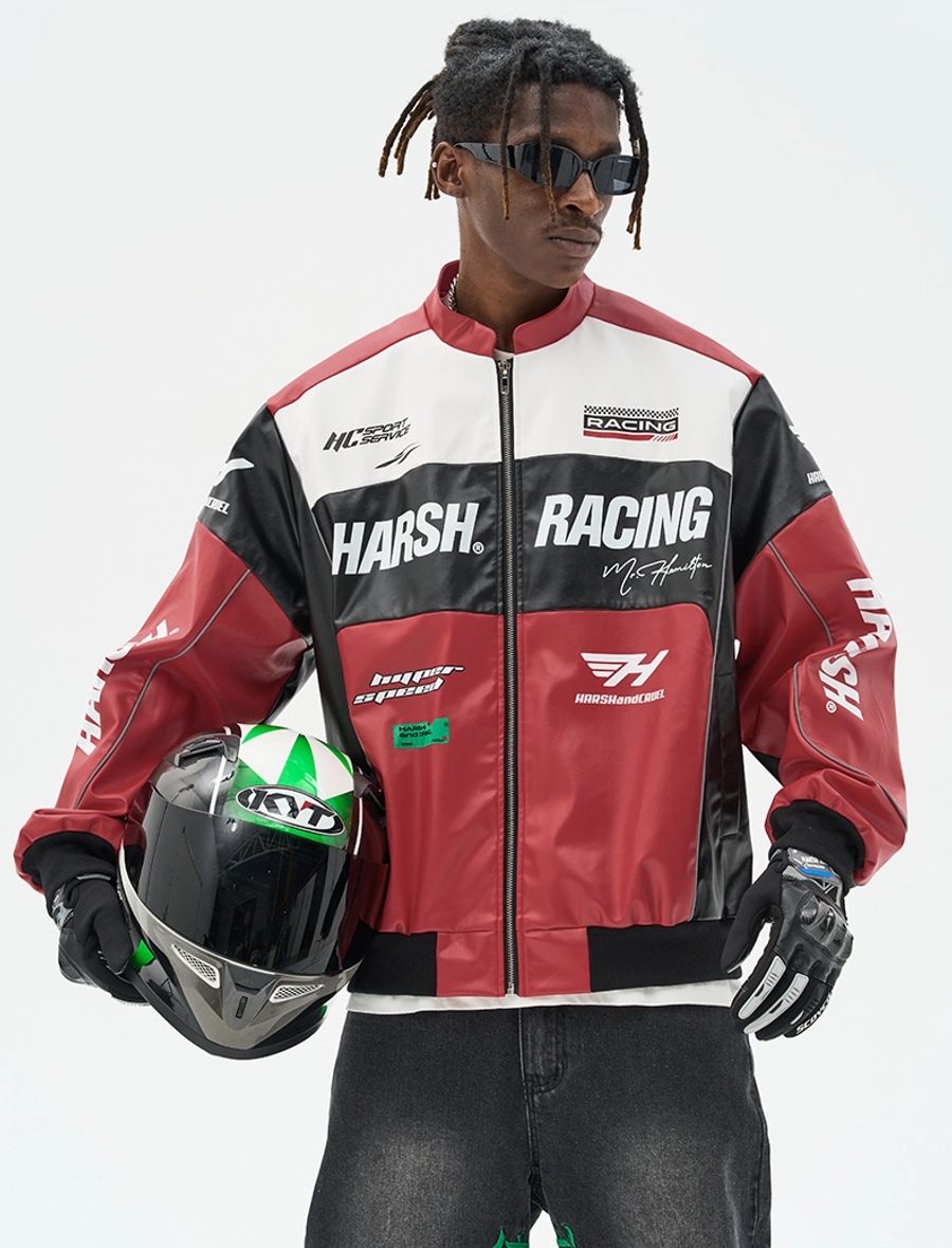 Куртка HARSHandCRUEL "Racing" V2 Leather Jacket