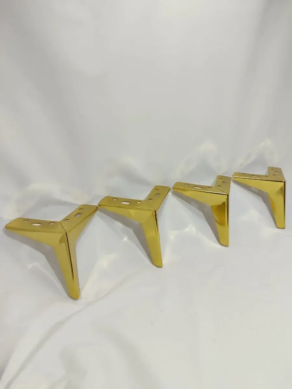 Ножки мебельные опоры звезда золото высота 13см/4шт