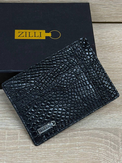 Картхолдер Zilli из кожи крокодила