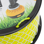 Леска для триммера витой квадрат, 3,0мм х 163м, на DIN катушке FLEX CORD Denzel