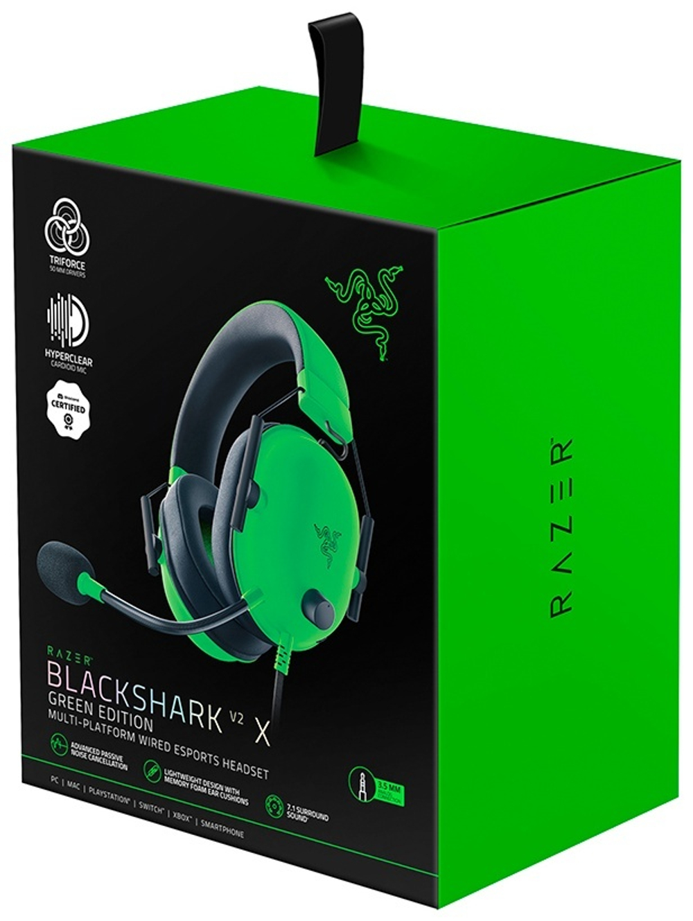 Наушники Razer Blackshark V2 X зеленый