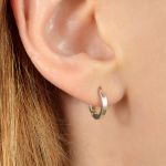 Серьги круглые Base 8 на 8