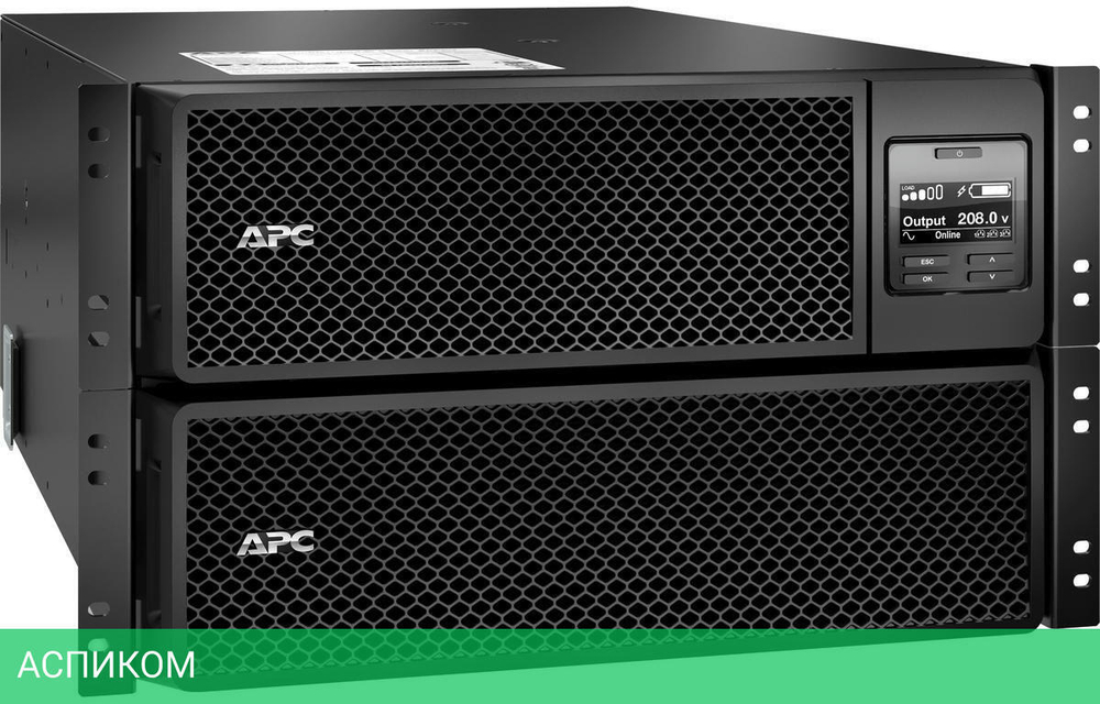 Источник бесперебойного питания APC Smart-UPS SRT 8000VA RM 230V (SRT8KRMXLI)