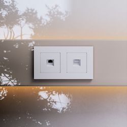 Розетка Ethernet RJ-45 и со шторками, без рамки Werkel белый матовый W5120001