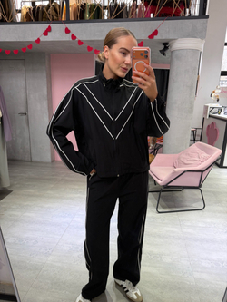 Спортивный костюм Девяностые черный