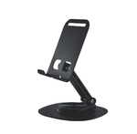 Держатель настольный WALKER WST-55 для смартфона, поворотный, с регулировкой угла наклона, черный