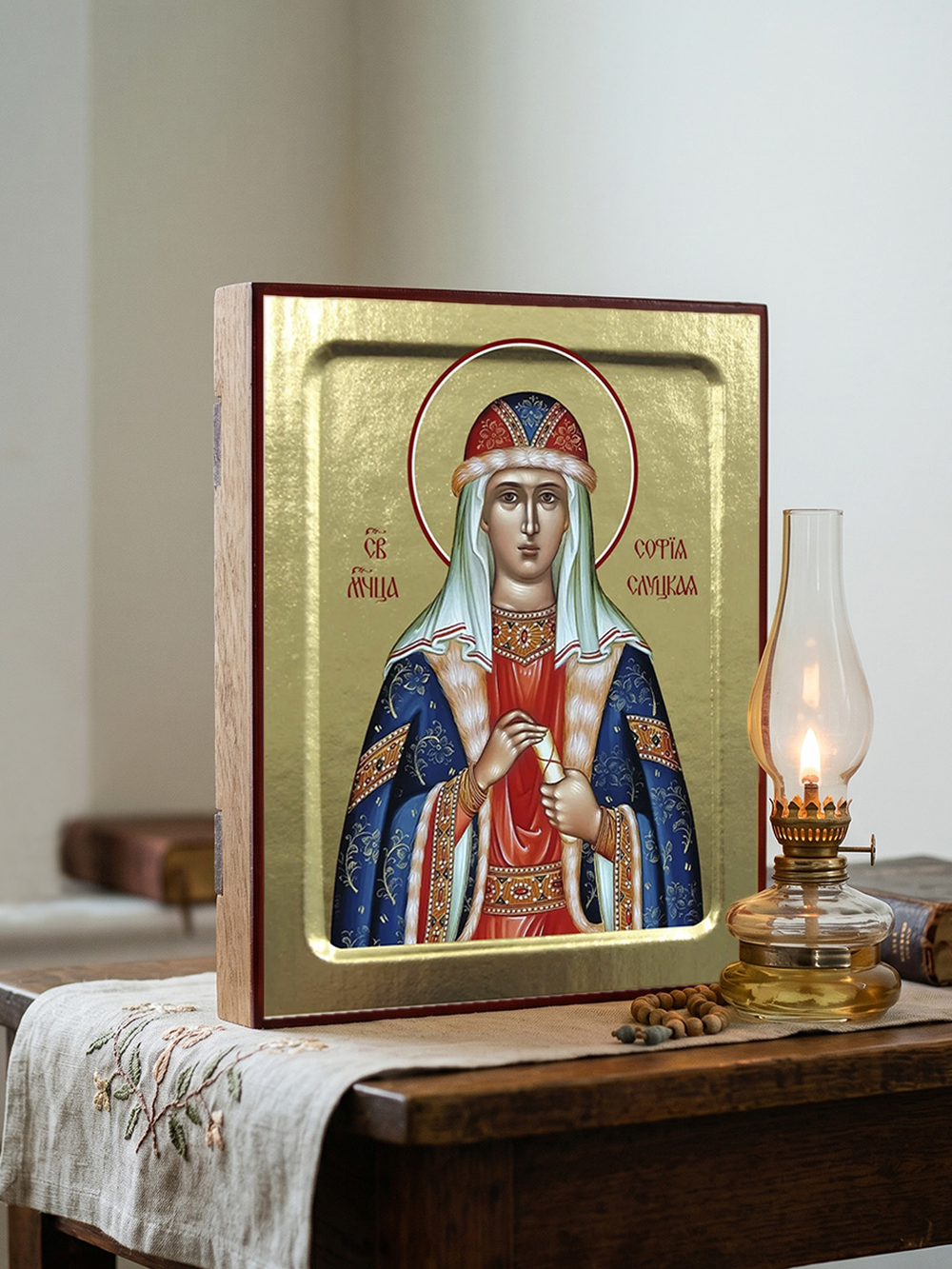 Икона Софии Слуцкой, мученицы на дереве: 125 х 160 (Синопсисъ)