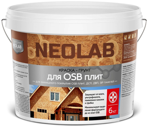 Краска-грунт по ОСБ База 6кг НеоЛаб