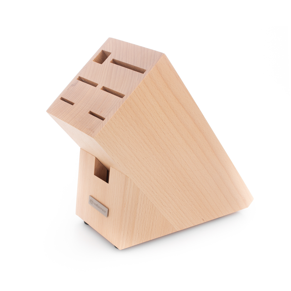 Набор ножей 5шт с ножницами и мусатом в подставке Wuesthof Classic Ikon