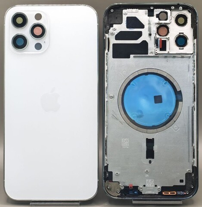 Корпус iPhone 12 Pro Max White/ Silver/ Белый ориг