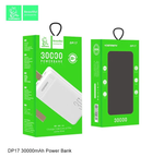 Портативный аккумулятор DENMEN DP17 30000 mAh (белый)