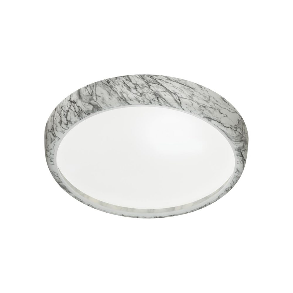 7638/DL COLOR SN 137 Светильник пластик/бел. мрамор LED 48Вт 4000K D410 IP43 MRAMO WHITE