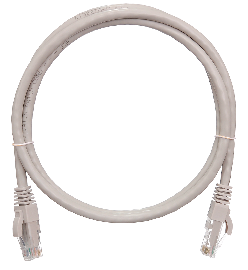 Кабель патч-корд U/UTP 6 кат. 20м NikoMax NMC-PC4UE55B-200-C-GY
