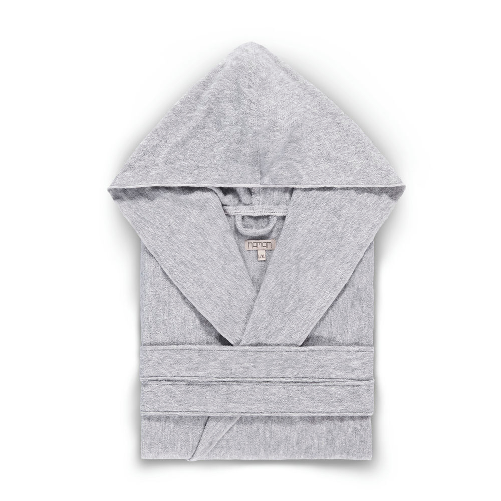 Халат Hamam Ash Light Hooded светлый дым
