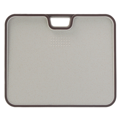 Доска разделочная 34х28см Smart Solutions Ness светло-серая с темно-сливовым кантом