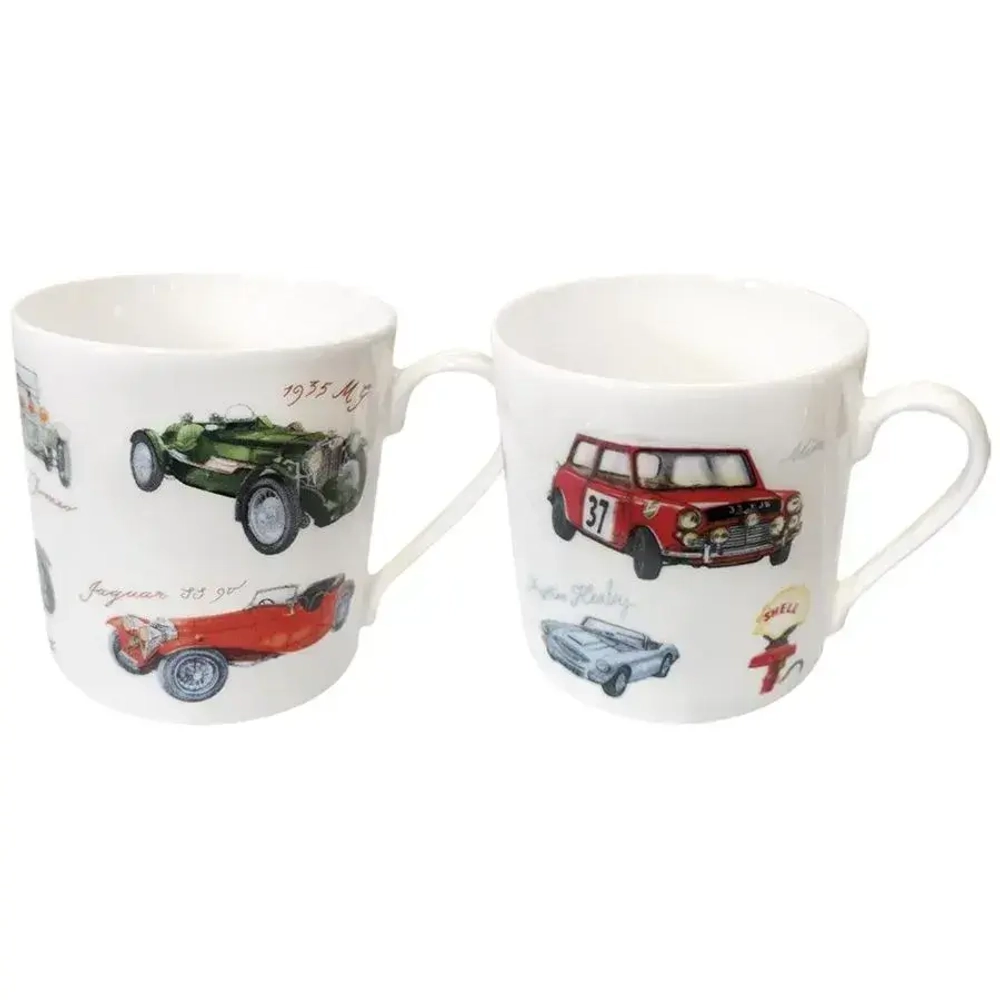 Кружка 450 мл Retro cars (2 диз.) ф.лиззи