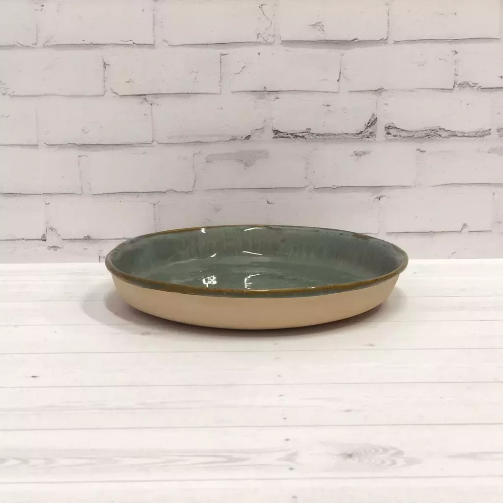 Фото тарелка серая керамическая Clayville Edelweiss д 235 мм 005010 из экологически чистой глины высокого качества