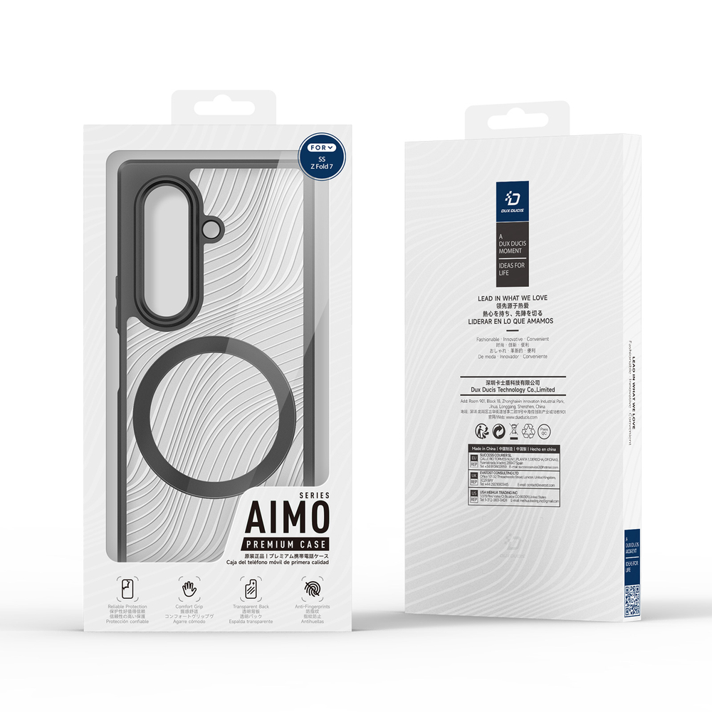 Чехол с поддержкой MagSafe от Dux Ducis для Samsung Galaxy Z Fold 7, серия Aimo Mag Series Case
