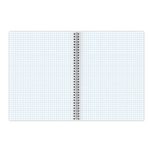 Тетрадь А5, 80 л., BRAUBERG, гребень, клетка, обложка пластик, "OFFICE", 401797